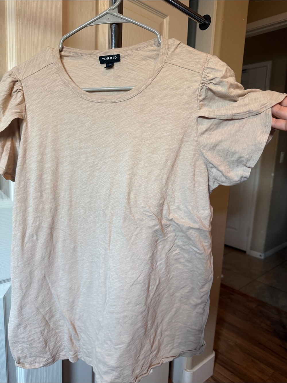 torrid Cream Puff Sleeve Short Sleeve Tee